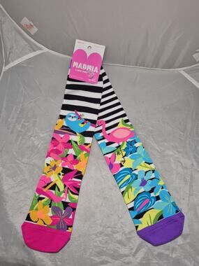 💥 Madmia Women's Sloth Flamingo Knee High Socks NWT A3
